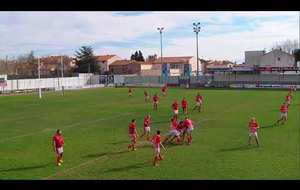 ST ESTEVE - PAMIERS (40-18) - Championnat Fédérale - 09/02/2019 - 1 ère mi-temps